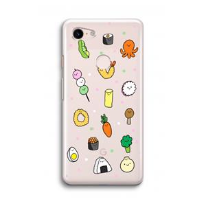 CaseCompany Happy bento friends: Google Pixel 3 Transparant Hoesje