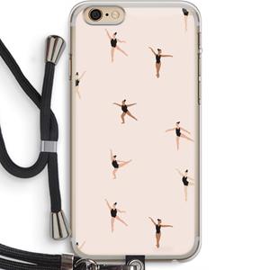 CaseCompany Dancing #1: iPhone 6 PLUS / 6S PLUS Transparant Hoesje met koord
