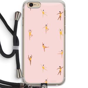 CaseCompany Dans #2: iPhone 6 PLUS / 6S PLUS Transparant Hoesje met koord