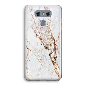 CaseCompany Goud marmer: LG G6 Transparant Hoesje