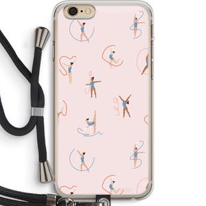 CaseCompany Dancing #3: iPhone 6 PLUS / 6S PLUS Transparant Hoesje met koord