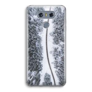 CaseCompany Snøfall: LG G6 Transparant Hoesje
