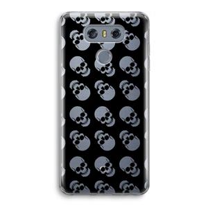 CaseCompany Musketon Skulls: LG G6 Transparant Hoesje