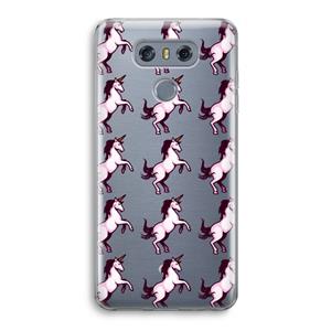 CaseCompany Musketon Unicorn: LG G6 Transparant Hoesje