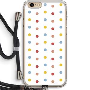 CaseCompany Bollen: iPhone 6 PLUS / 6S PLUS Transparant Hoesje met koord