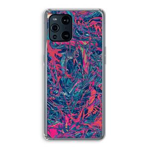 CaseCompany Sleeping Dreams: Oppo Find X3 Transparant Hoesje