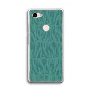CaseCompany Swirls: Google Pixel 3 Transparant Hoesje