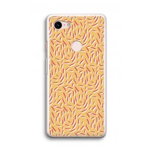 CaseCompany Camouflage: Google Pixel 3 Transparant Hoesje