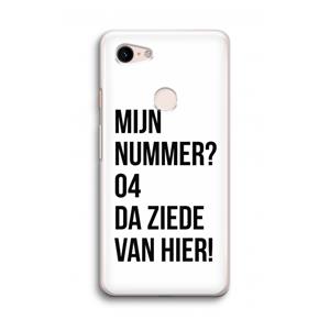 CaseCompany Da ziede van hier: Google Pixel 3 Transparant Hoesje