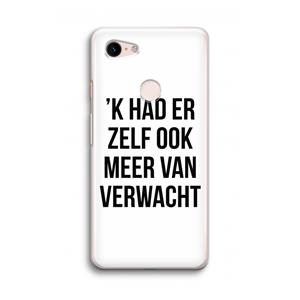 CaseCompany Meer verwacht: Google Pixel 3 Transparant Hoesje