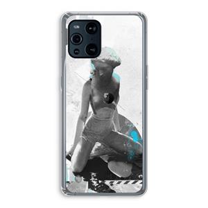 CaseCompany I will not feel a thing: Oppo Find X3 Transparant Hoesje