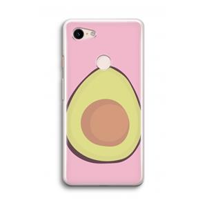 CaseCompany Avocado: Google Pixel 3 Transparant Hoesje