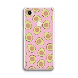 CaseCompany Dancing avocados: Google Pixel 3 Transparant Hoesje