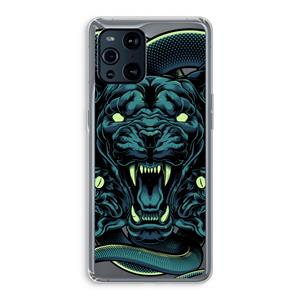 CaseCompany Cougar and Vipers: Oppo Find X3 Transparant Hoesje