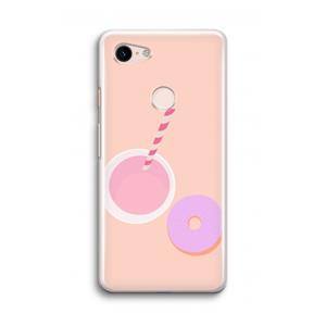 CaseCompany Donut: Google Pixel 3 Transparant Hoesje
