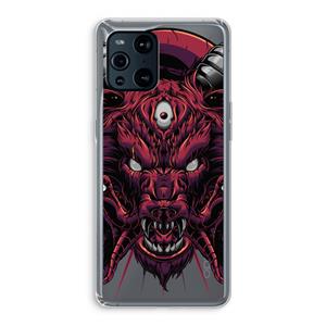 CaseCompany Hell Hound and Serpents: Oppo Find X3 Transparant Hoesje