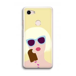 CaseCompany Ice cream: Google Pixel 3 Transparant Hoesje