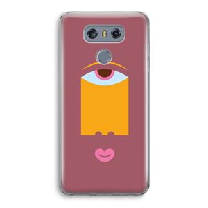 CaseCompany Mono V: LG G6 Transparant Hoesje