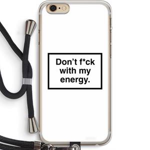 CaseCompany My energy: iPhone 6 PLUS / 6S PLUS Transparant Hoesje met koord