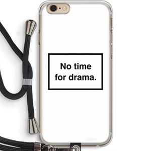 CaseCompany No drama: iPhone 6 PLUS / 6S PLUS Transparant Hoesje met koord