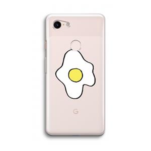 CaseCompany Spiegelei: Google Pixel 3 Transparant Hoesje