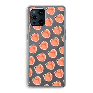 CaseCompany Just peachy: Oppo Find X3 Transparant Hoesje