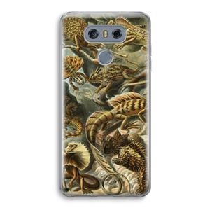 CaseCompany Haeckel Lacertilia: LG G6 Transparant Hoesje