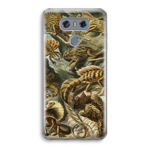 CaseCompany Haeckel Lacertilia: LG G6 Transparant Hoesje