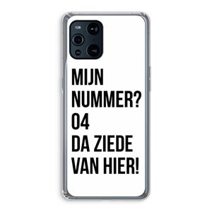 CaseCompany Da ziede van hier: Oppo Find X3 Pro Transparant Hoesje