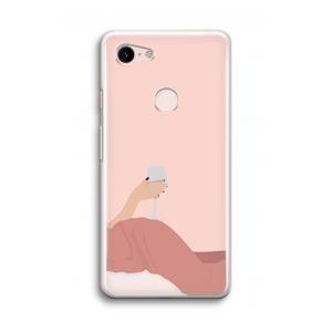 CaseCompany Wine: Google Pixel 3 Transparant Hoesje