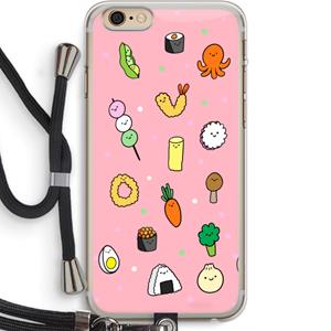 CaseCompany Happy bento friends: iPhone 6 PLUS / 6S PLUS Transparant Hoesje met koord