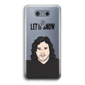 CaseCompany Let It Snow: LG G6 Transparant Hoesje