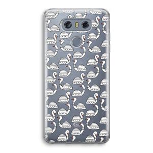 CaseCompany Zwanen: LG G6 Transparant Hoesje