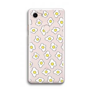 CaseCompany Spiegeleitjes: Google Pixel 3 Transparant Hoesje
