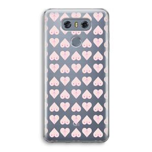 CaseCompany Ass 'n Titties: LG G6 Transparant Hoesje