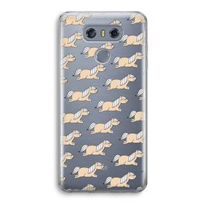 CaseCompany Ponys: LG G6 Transparant Hoesje