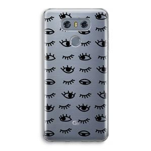 CaseCompany Eye pattern #2: LG G6 Transparant Hoesje