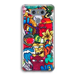 CaseCompany No Rules: LG G6 Transparant Hoesje