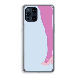 CaseCompany Pink panty: Oppo Find X3 Pro Transparant Hoesje