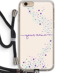 CaseCompany Sterren: iPhone 6 PLUS / 6S PLUS Transparant Hoesje met koord