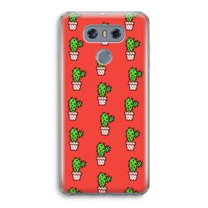 CaseCompany Mini cactus: LG G6 Transparant Hoesje