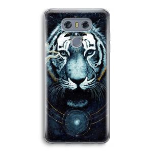 CaseCompany Darkness Tiger: LG G6 Transparant Hoesje