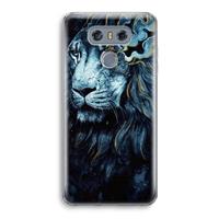 CaseCompany Darkness Lion: LG G6 Transparant Hoesje