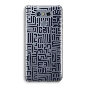 CaseCompany Moroccan Print: LG G6 Transparant Hoesje