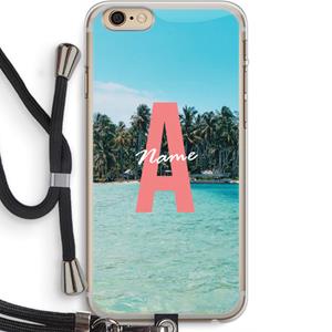 CaseCompany Pacific Dream: iPhone 6 PLUS / 6S PLUS Transparant Hoesje met koord