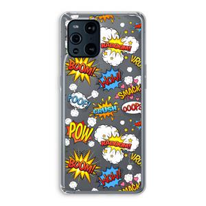 CaseCompany Pow Smack: Oppo Find X3 Transparant Hoesje
