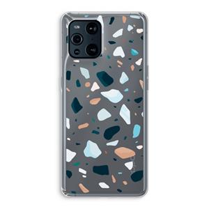 CaseCompany Terrazzo N°13: Oppo Find X3 Transparant Hoesje