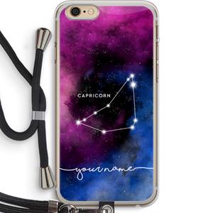 CaseCompany Sterrenbeeld - Donker: iPhone 6 PLUS / 6S PLUS Transparant Hoesje met koord