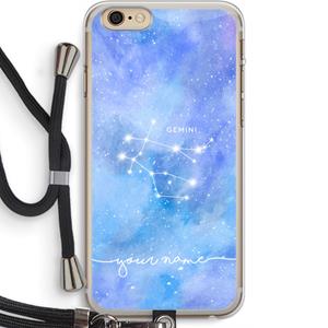 CaseCompany Sterrenbeeld - Licht: iPhone 6 PLUS / 6S PLUS Transparant Hoesje met koord