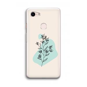 CaseCompany Violets are blue: Google Pixel 3 Transparant Hoesje